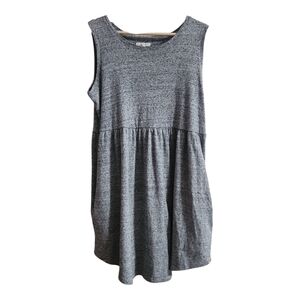 Maurices Swing Tank Dress Heather Grey Sleeveless w/Pockets Women's L